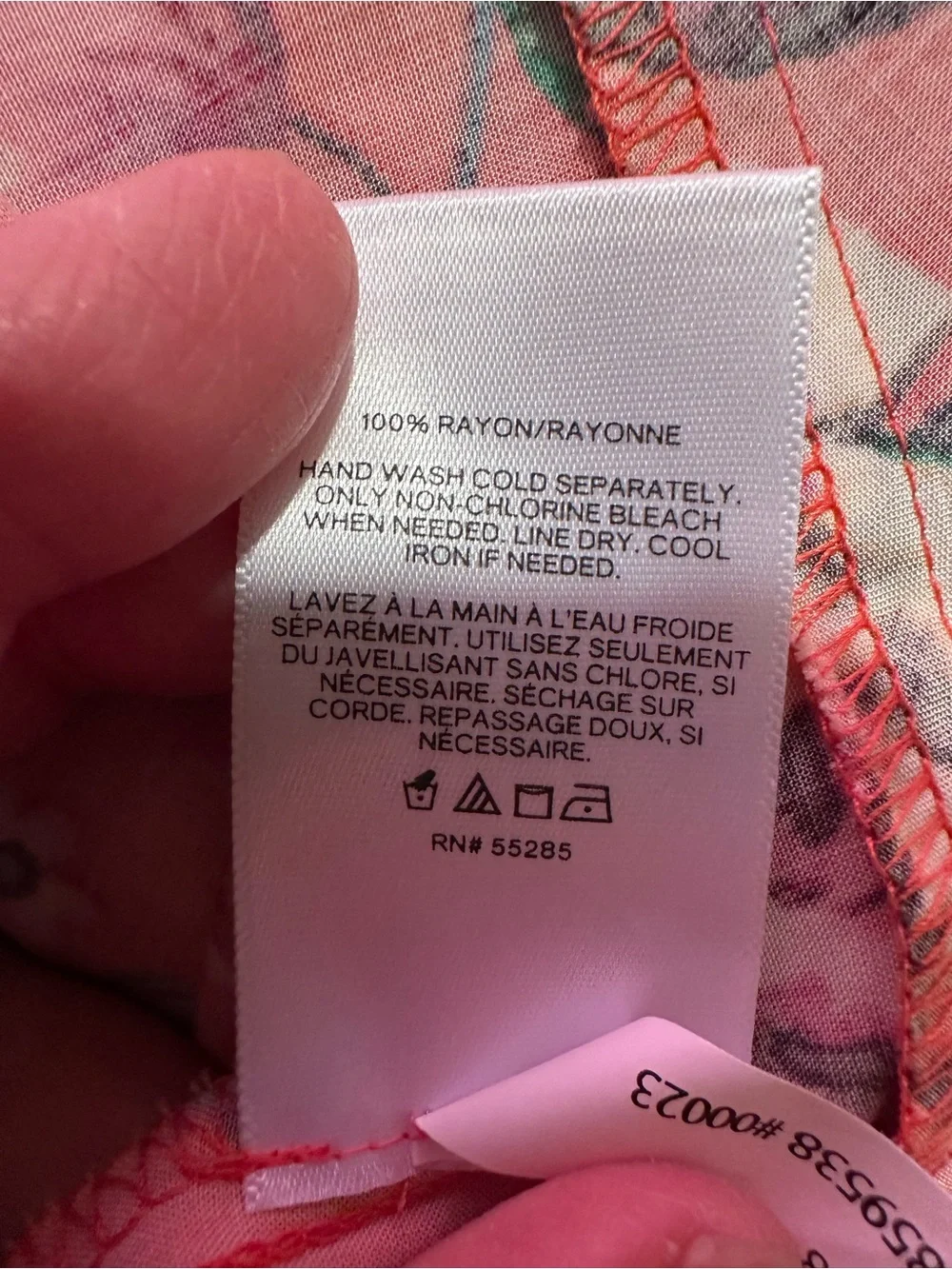 Express Coral Floral Spaghetti Strap Mini Dress